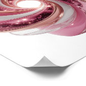 Kantiges Silber SPACE GALAXY Modernes Design Poster (Ecke)