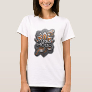 Kantiges Silber YOGAMOOD Shirt Design