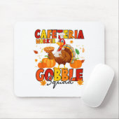 Kantine Arbeiter Gobble Squad Truthahn Kürbis Dank Mousepad (Mit Mouse)