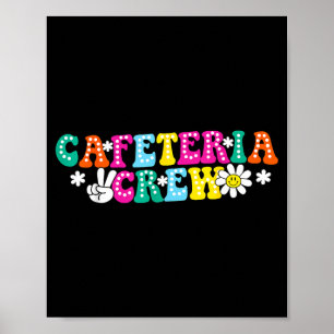 Kantine Crew Lustige Schulmittagessen Damen Herren Poster
