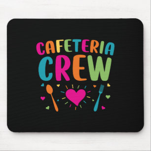 Kantine Crew Mittagessen Dame Zurück zur Schule Ne Mousepad