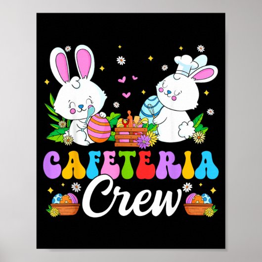 Kantine Crew Mittagessen Lady Bunny Frohe Ostern Poster (Vorne)