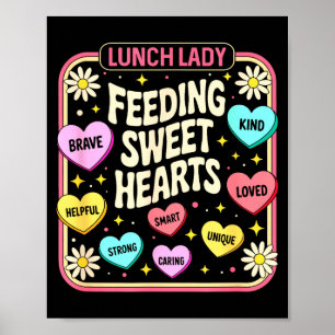 Kantine Valentinstag Retro Süße SchulspeisungKanti Poster