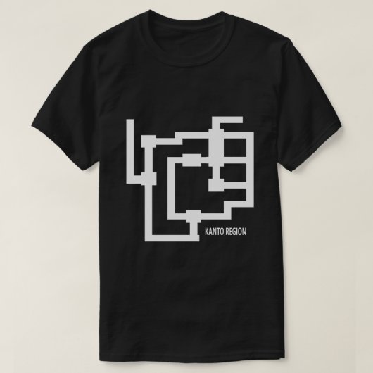 Kanto Region Map .png T-Shirt (Design vorne)
