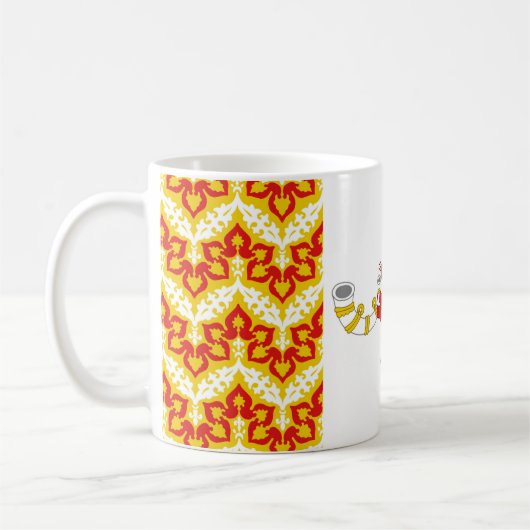 Kanton Akornebir Populace Abzeichen Kaffeetasse (Links)