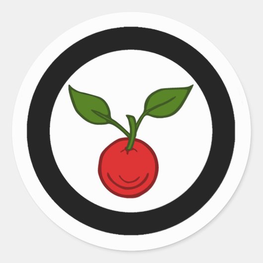 Kanton Appleholm Populace - Abzeichen Runder Aufkleber (Vorderseite)