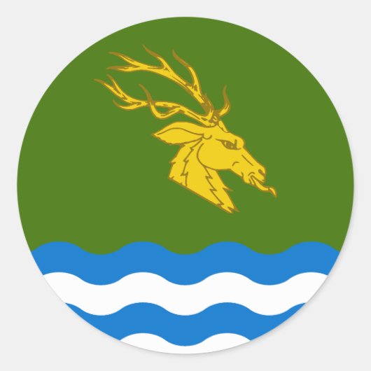 Kanton Buckston-on-Eno Populace Abzeichen Runder Aufkleber (Vorderseite)