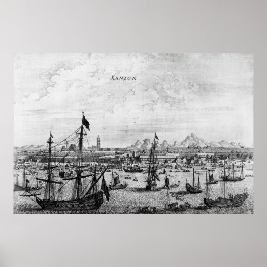 Kanton, China, 1669 Poster (Vorne)