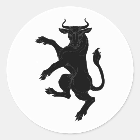 Kanton Cluain Populace Abzeichen Runder Aufkleber (Vorderseite)