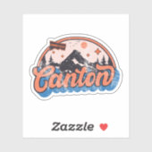 Kanton Connecticut Aufkleber (Blatt)