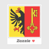Kanton Genf, Schweiz Aufkleber (Blatt)