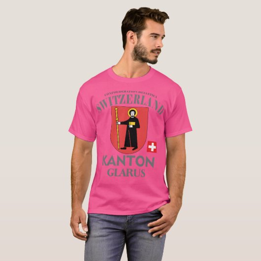 Kanton Glarus - Schweiz T-Shirt (Vorne ganz)
