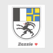 Kanton Graubünden, Schweiz Aufkleber (Blatt)