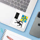 Kanton Graubünden, Schweiz Aufkleber (Laptop mit iPhone)