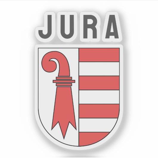 Kanton Jura, Wappen, SCHWEIZ Aufkleber (Vorderseite)