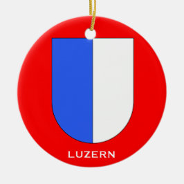 Kanton Lucerne* Weihnachtsverzierung Keramik Ornament