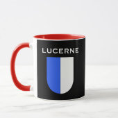 Kanton Luzern Kaffeemaschine Tasse mit Wappen (Links)