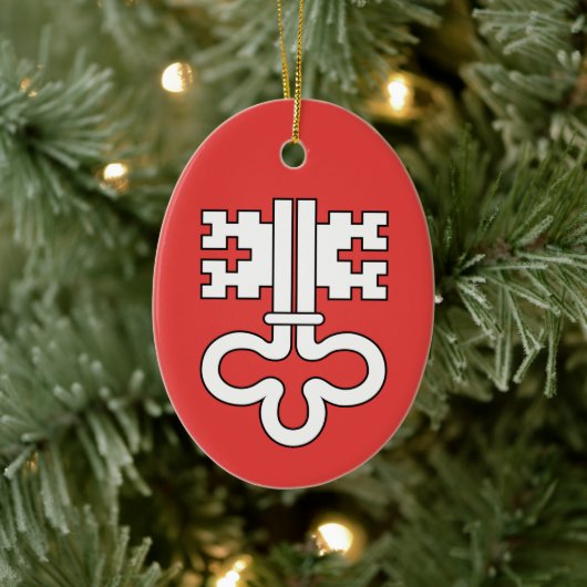Kanton Nidwalden Keramik Ornament (Baum)