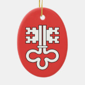 Kanton Nidwalden Keramik Ornament (Hinten)