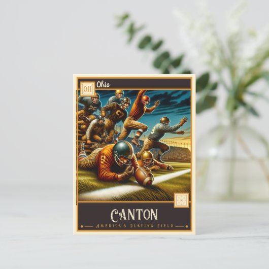 Kanton Ohio | VINTAG Postkarte (Stehend Vorderseite)