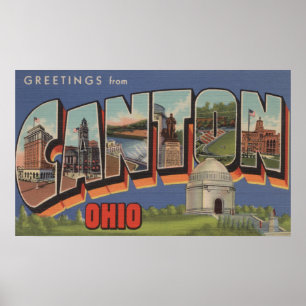 Kanton, OhioLarge Letter ScenesCanton, OH 2 Poster
