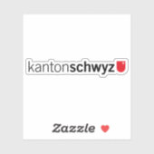 Kanton Schwyz, Schweiz Aufkleber (Blatt)