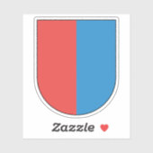 Kanton Tessin, Schweiz Aufkleber (Blatt)