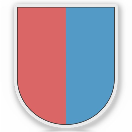 Kanton Tessin, Schweiz Aufkleber (Vorderseite)