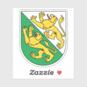 Kanton Thurgau, Schweiz Aufkleber (Blatt)