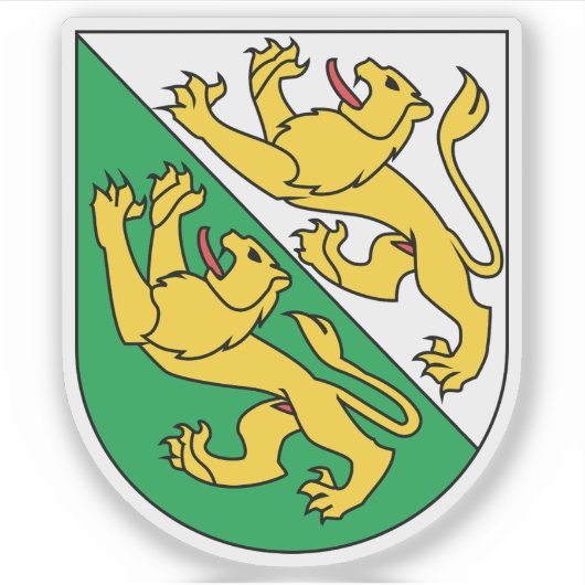 Kanton Thurgau, Schweiz Aufkleber (Vorderseite)