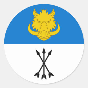 Kanton Vest Yorvik Populace Abzeichen Runder Aufkleber