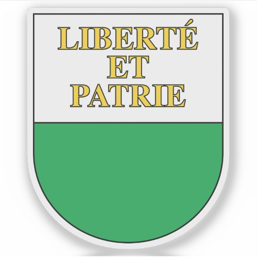 Kanton Waadt, Schweiz Aufkleber (Vorderseite)