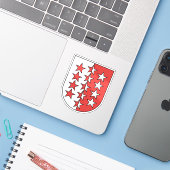 Kanton Wallis, Schweiz Aufkleber (Laptop mit iPhone)