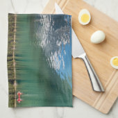 Kanu am berühmten Emerald Lake - Yoho NP, Kanada Geschirrtuch (Viertel Falte)