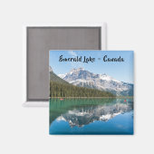 Kanu am berühmten Emerald Lake - Yoho NP, Kanada Magnet (Vorderseite/Rückseite)