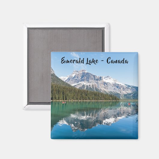Kanu am berühmten Emerald Lake - Yoho NP, Kanada Magnet (Vorderseite/Rückseite)