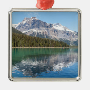 Kanu am berühmten Emerald Lake - Yoho NP, Kanada Ornament Aus Metall