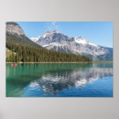 Kanu am berühmten Emerald Lake - Yoho NP, Kanada Poster (Vorne)