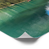 Kanu am berühmten Emerald Lake - Yoho NP, Kanada Poster (Ecke)