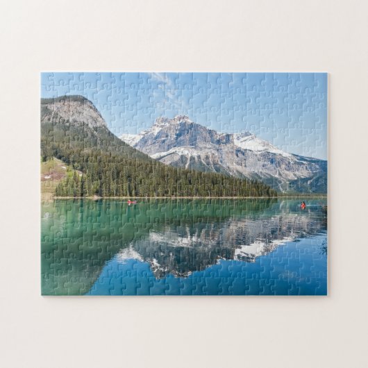 Kanu am berühmten Emerald Lake - Yoho NP, Kanada Puzzle (Horizontal)