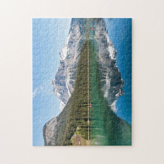 Kanu am berühmten Emerald Lake - Yoho NP, Kanada Puzzle (Vertikal)