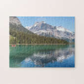 Kanu am berühmten Emerald Lake - Yoho NP, Kanada Puzzle (Horizontal)