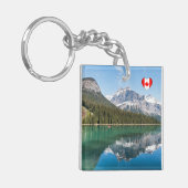 Kanu am berühmten Emerald Lake - Yoho NP, Kanada Schlüsselanhänger (Vorderseite links)