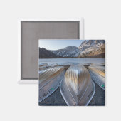 Kanu am See Magnet (Vorderseite/Rückseite)