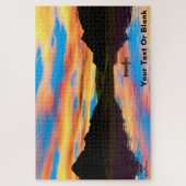 Kanu am Sunset Lake Puzzle (Vertikal)