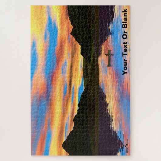 Kanu am Sunset Lake Puzzle (Vertikal)