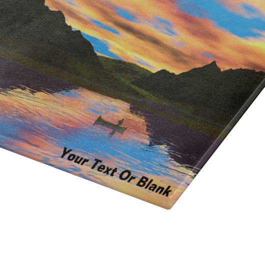 Kanu am Sunset Lake Schneidebrett (Ecke)