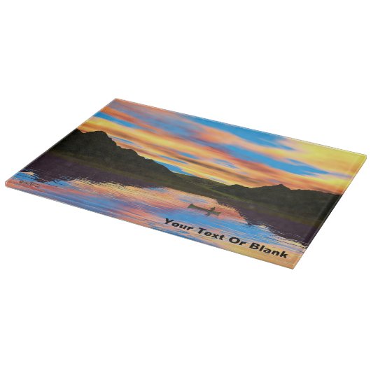 Kanu am Sunset Lake Schneidebrett (Ecke)