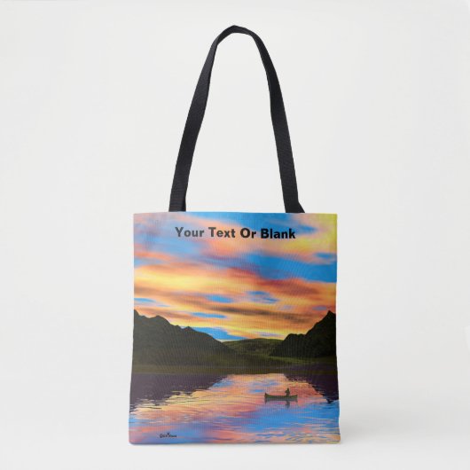 Kanu am Sunset Lake Tasche (Vorderseite)