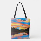 Kanu am Sunset Lake Tasche (Rückseite)